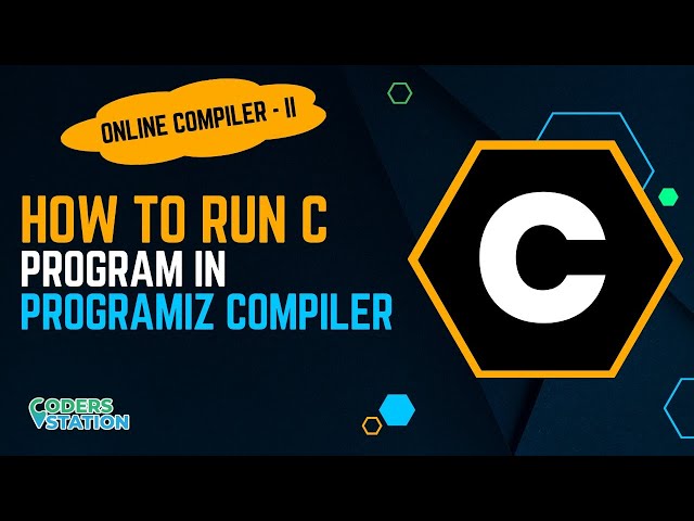 How to run C program in online compiler (programiz compiler